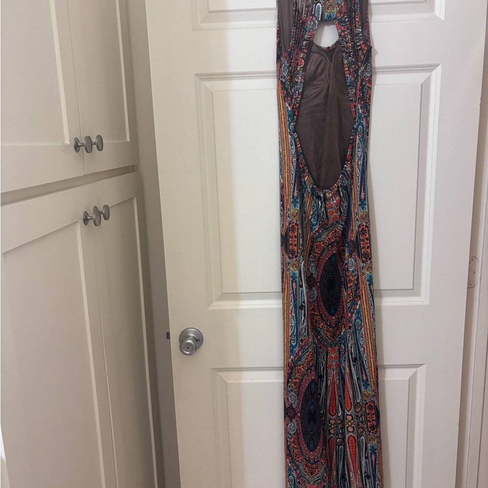 Colorful Patterned Maxi Dress - Picture 4 of 4